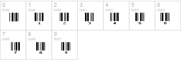 SKANDEMO R Bar Code C39 Wide details - Free Fonts at FontZone.net