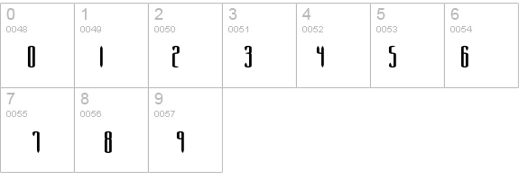 Slender Wide BRK details - Free Fonts at FontZone.net