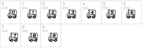 SPs School Bus details - Free Fonts at FontZone.net