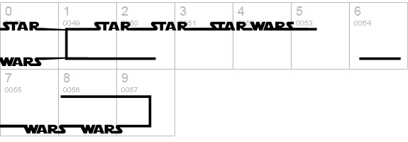 Star Jedi Logo MonoLine details - Free Fonts at FontZone.net