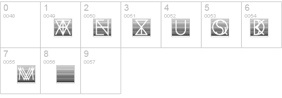 VenetianBlindInverse details - Free Fonts at FontZone.net
