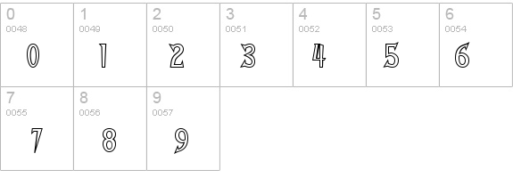 Walshes Outline details - Free Fonts at FontZone.net