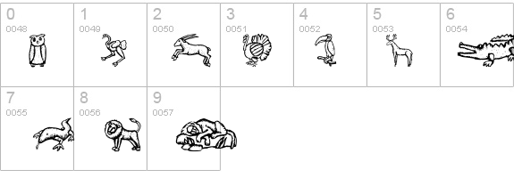 ZooWoodcutsM details - Free Fonts at FontZone.net