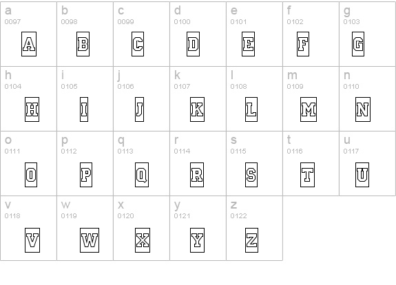a_CampusCmOtl Bold details - Free Fonts at FontZone.net