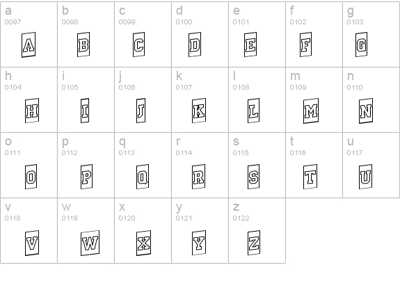 a_CampusCmOtlUp Bold details - Free Fonts at FontZone.net