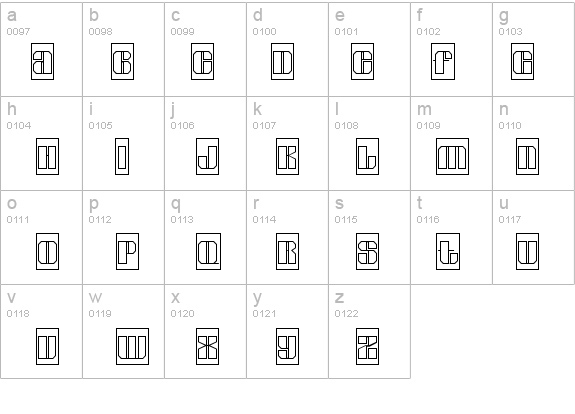 a_GladeCmOtl details - Free Fonts at FontZone.net