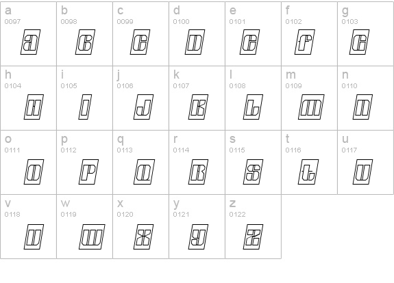 a_GladeCmOtlSl details - Free Fonts at FontZone.net