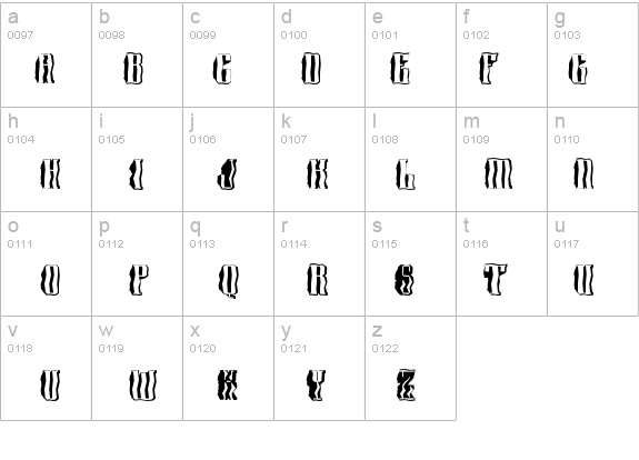 a_Harder3dBroken details - Free Fonts at FontZone.net