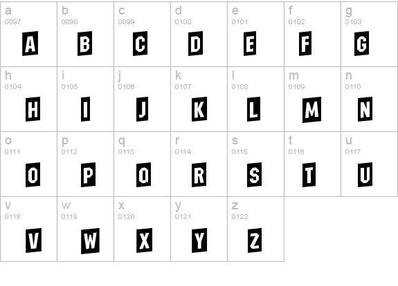 a_MeccanoCameoUp details - Free Fonts at FontZone.net