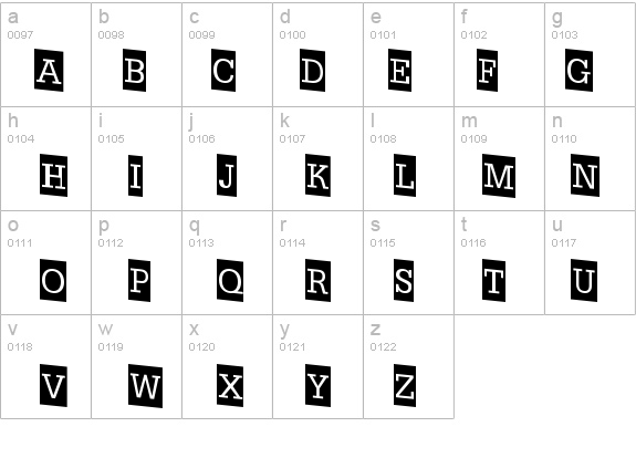 a_NoterCameoDown details - Free Fonts at FontZone.net