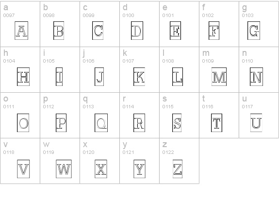 a_NoterCameoOutline details - Free Fonts at FontZone.net