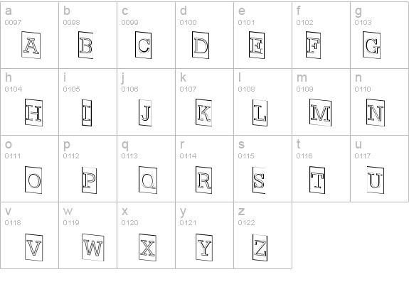 a_NoterCameoOutlineDown details - Free Fonts at FontZone.net