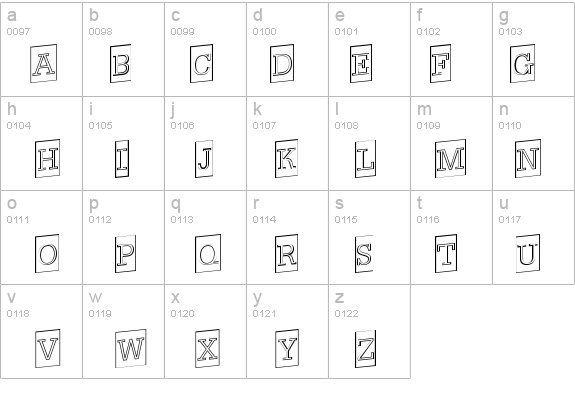 a_NoterCameoOutlineUp details - Free Fonts at FontZone.net