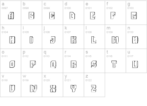 a_Simpler3DGraved details - Free Fonts at FontZone.net