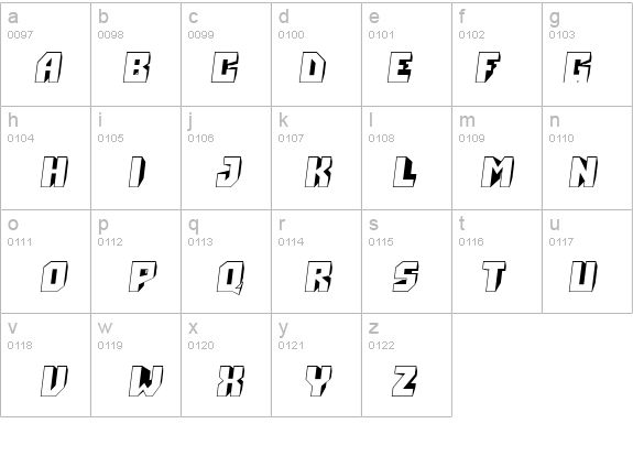 a_Simpler3DSlanted details - Free Fonts at FontZone.net