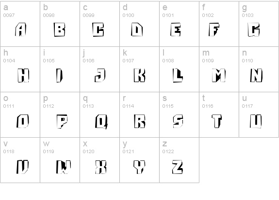 a_SimplerDistorted3D details - Free Fonts at FontZone.net