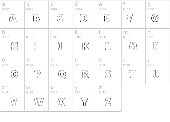 a_WritOutline details - Free Fonts at FontZone.net