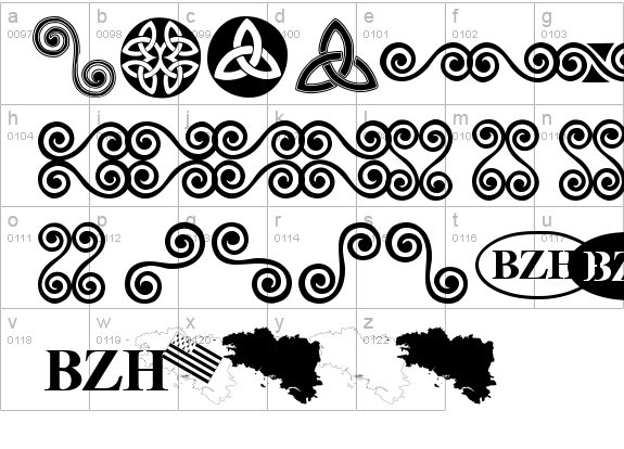 Aaa_BZH details - Free Fonts at FontZone.net