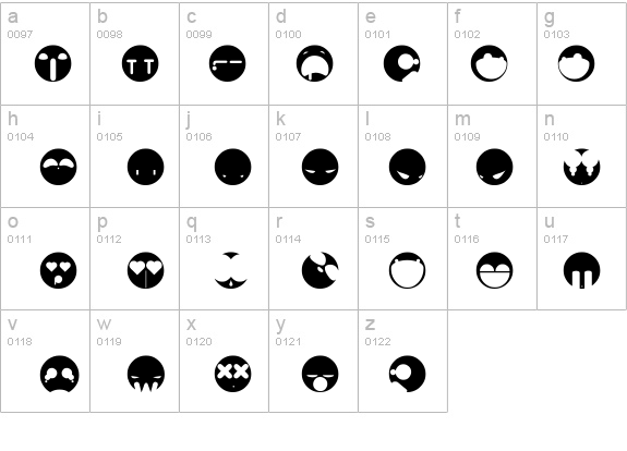 aaronfaces details - Free Fonts at FontZone.net