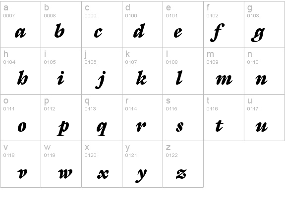 AcanthusBlackSSK BoldItalic details - Free Fonts at FontZone.net