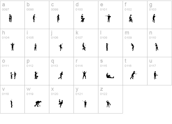 accion dingbat tipografia details - Free Fonts at FontZone.net