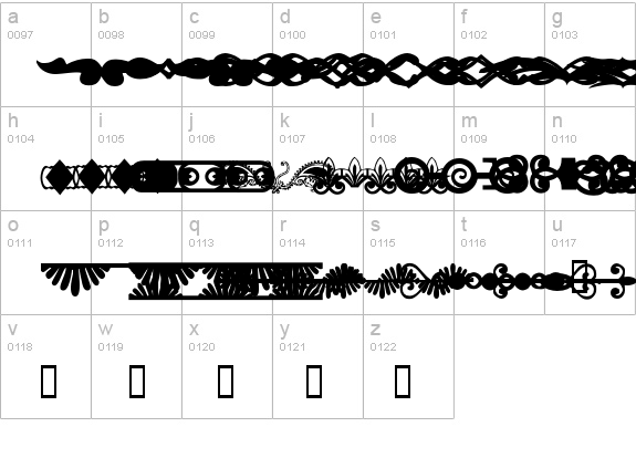 ACDividers details - Free Fonts at FontZone.net