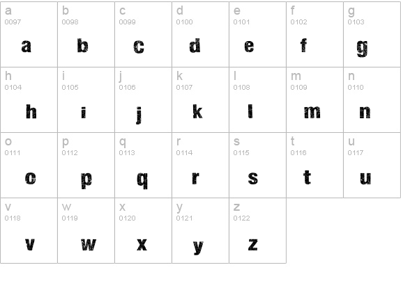 Action of the Time Upper Lower details - Free Fonts at FontZone.net
