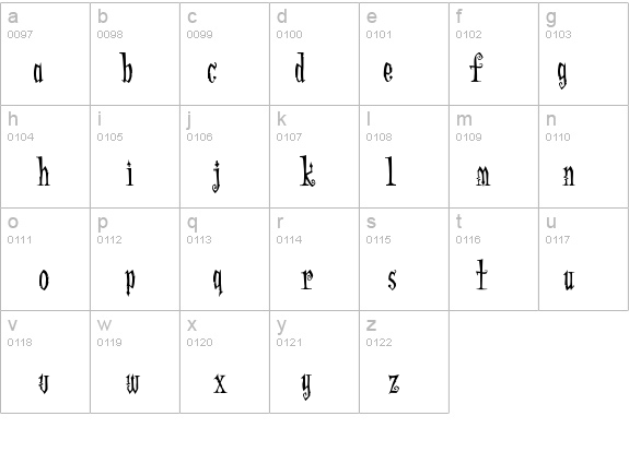 Addams details - Free Fonts at FontZone.net