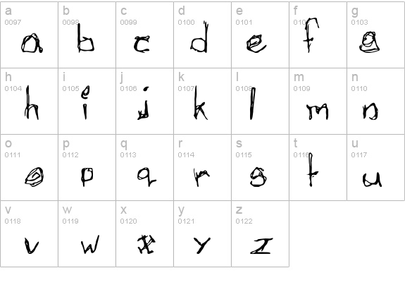 Afectionless details - Free Fonts at FontZone.net