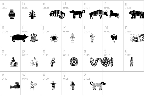 Africain details - Free Fonts at FontZone.net