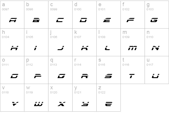 Alexis Laser Italic details - Free Fonts at FontZone.net