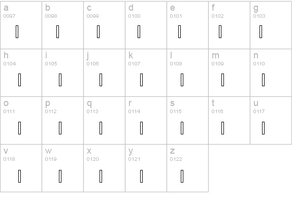 AlHarfAlJadid One Latin Figures details - Free Fonts at FontZone.net