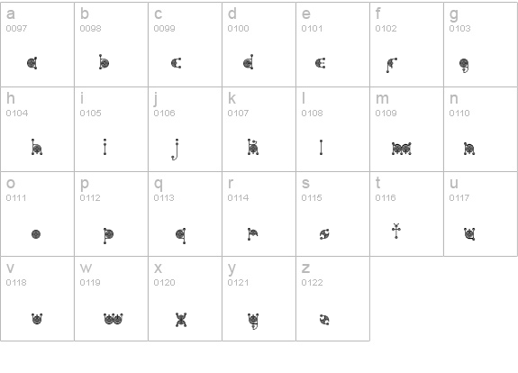 alien crop circles Regular details - Free Fonts at FontZone.net