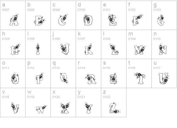 AlphaBizzyBee details - Free Fonts at FontZone.net