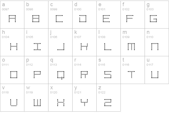 Amaya Technical Etching Regular details - Free Fonts at FontZone.net