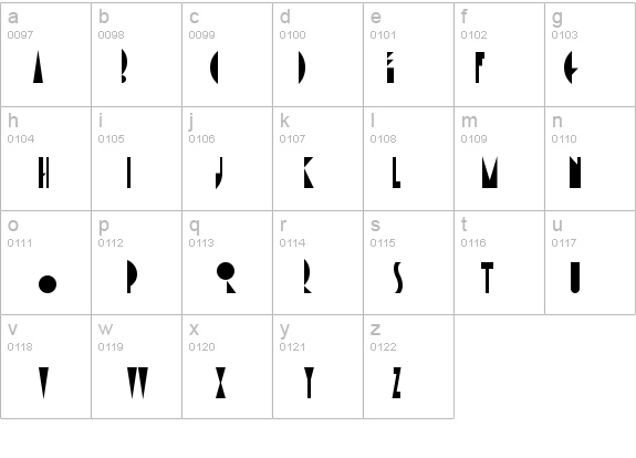 AmsterdamTangram details - Free Fonts at FontZone.net