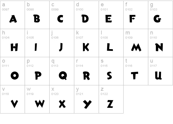 Anderson Torchy The Battery Boy details - Free Fonts at FontZone.net