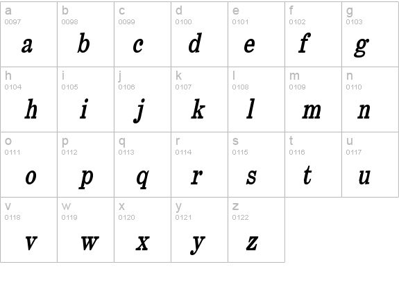 Annual-Condensed Bold Italic details - Free Fonts at FontZone.net