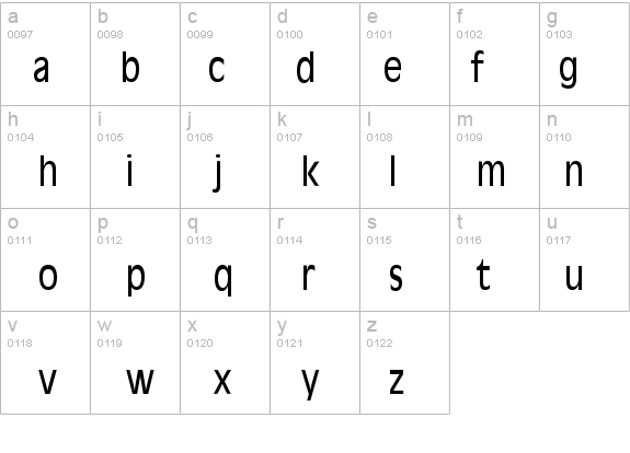 Antiqua 101-Condensed Normal details - Free Fonts at FontZone.net