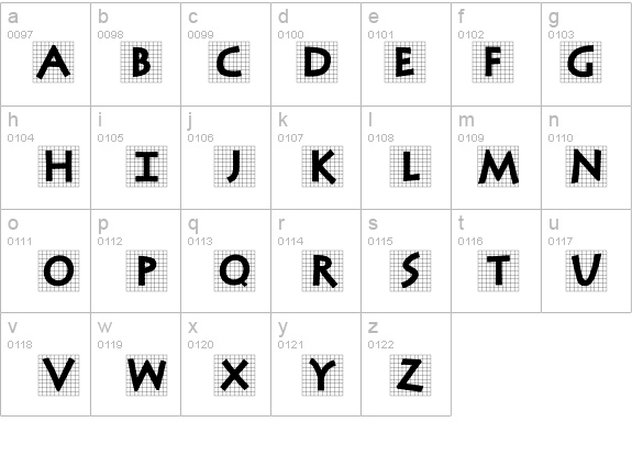 AntiquaInGrid details - Free Fonts at FontZone.net