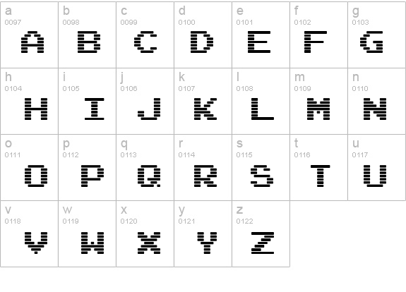 Arcade Interlaced details - Free Fonts at FontZone.net