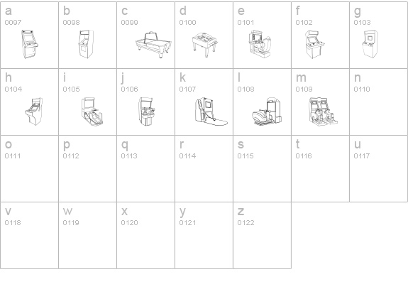 Arcarde Video Games details - Free Fonts at FontZone.net