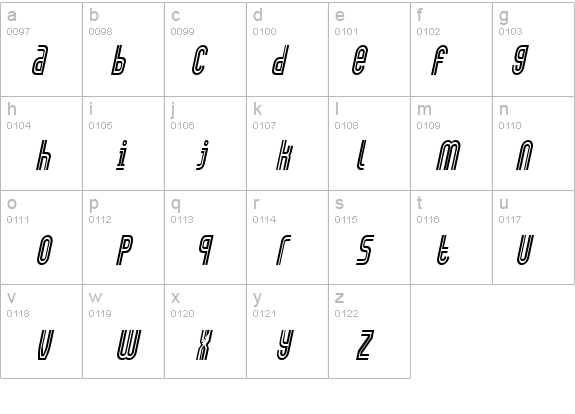 Arch-Condensed Italic details - Free Fonts at FontZone.net