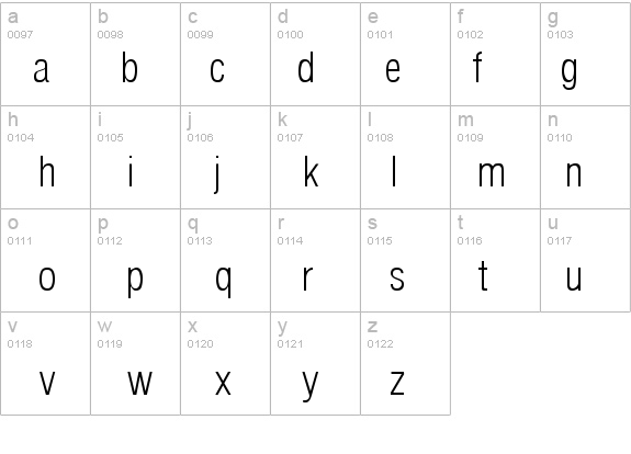 Arena Condensed Light details - Free Fonts at FontZone.net
