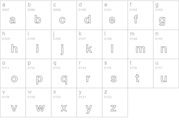 Arena Outline details - Free Fonts at FontZone.net