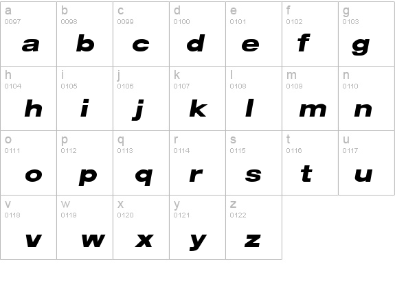 ArenaBlackExtended Italic details - Free Fonts at FontZone.net