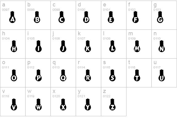 Armleuchter details - Free Fonts at FontZone.net