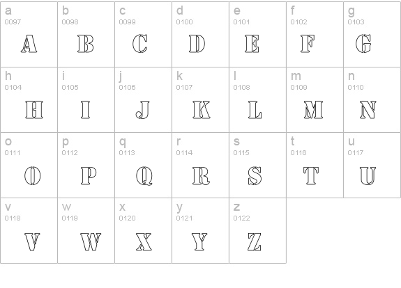 Army Hollow details - Free Fonts at FontZone.net