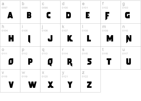 Arwing details - Free Fonts at FontZone.net