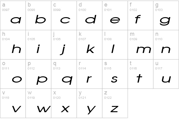 Atilla Extended Italic details - Free Fonts at FontZone.net